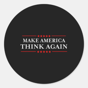 Sticker Rond Faites repenser aux Etats-Unis les chemises anti-h