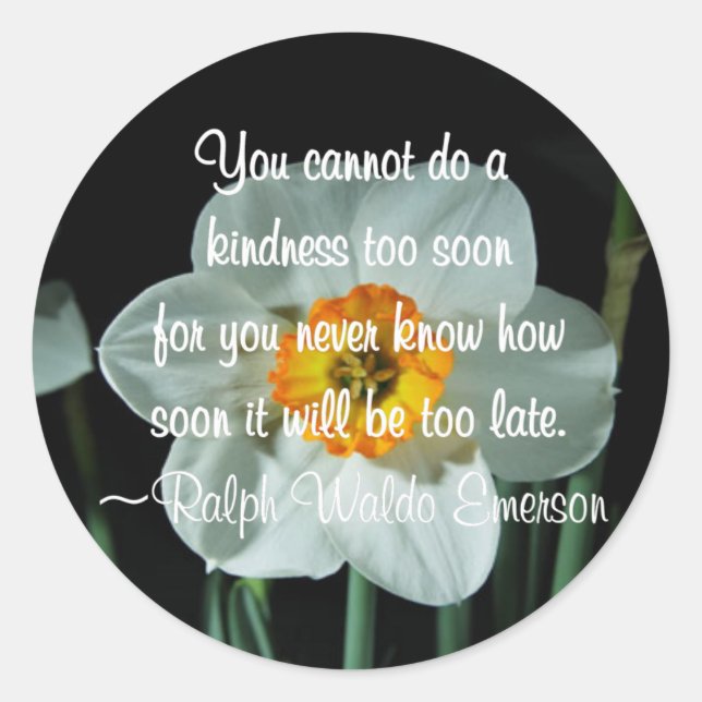 Sticker Rond Faites une gentillesse (Devant)