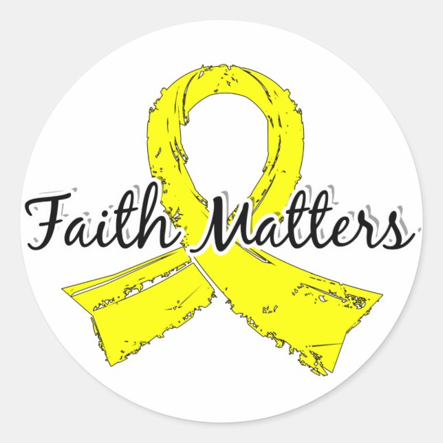 Sticker Rond Faith Matters 5 Sarcoma (Devant)