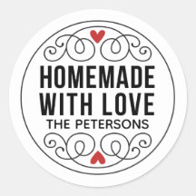 Faits Maison Avec Amour Personnalisés