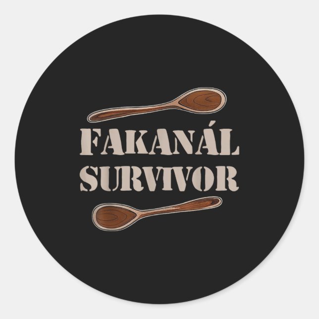 Sticker Rond Fakanál Survivor  (Devant)