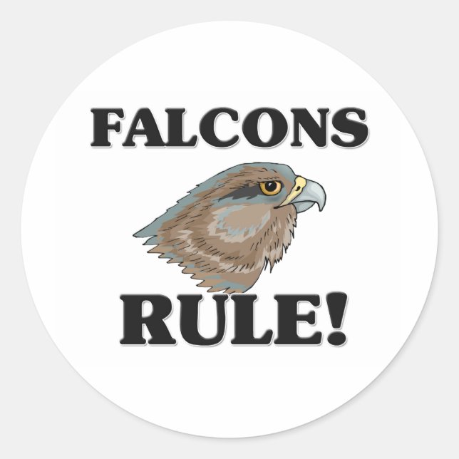 Sticker Rond FALCONS Rule ! (Devant)