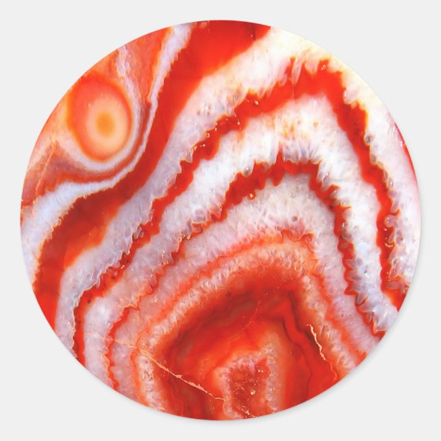 Sticker Rond Falln Blood Orange Agate. (Devant)