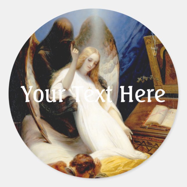 Sticker Rond Fallu l'ange de la mort (Devant)