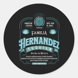 Sticker Rond Familia Hernandez Les Noms De Famille Mexicaine Te