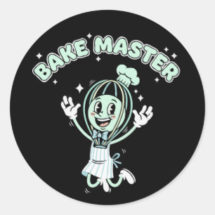 Sticker Rond Famille de champignons fantaisistes Douce forêt