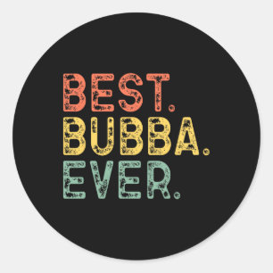 Sticker Rond Famille Funky Retro Vintage Best Bub Jamais