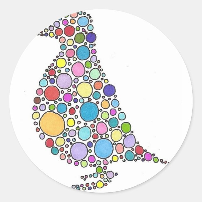 Sticker Rond Famille Partridge (Devant)
