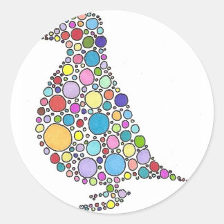 Sticker Rond Famille Partridge