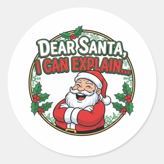 Sticker Rond Family Christmas 2025  (Devant)