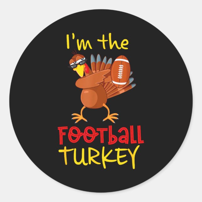 Sticker Rond Family Matching Thanksgiving Costume Outfit Uni-ad (Devant)