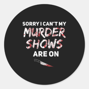 Sticker Rond Fan de faits divers désolé je ne peux pas mes émis