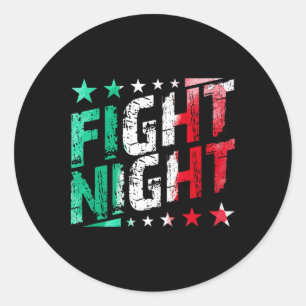 Sticker Rond Fan Mixed martial art de la boîte de nuit