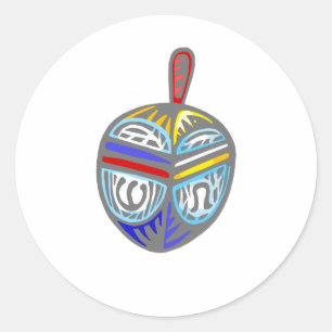 Sticker Rond Fancy Dreidel