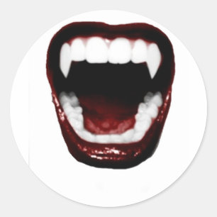 Sticker Rond "Fangs"