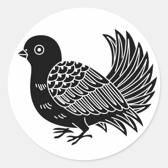 Sticker Rond Fantail (Devant)