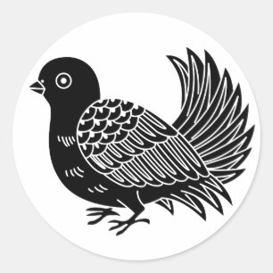 Sticker Rond Fantail