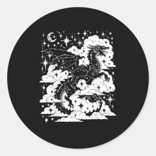 Sticker Rond Fantaisie Académique Amateur de Livres Goblincore 