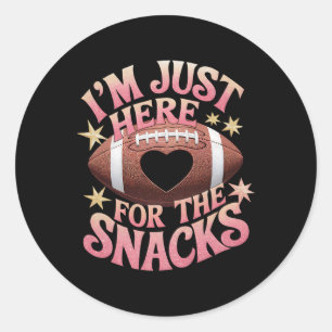 Sticker Rond Fantastique Femme-chemise de football Je suis just