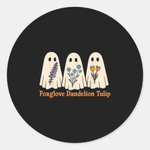 Sticker Rond Fantôme effrayant anti Trump Halloween