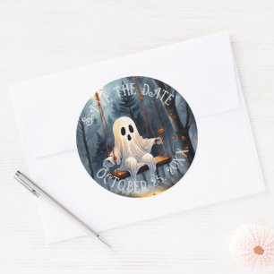 Sticker Rond Fantôme jeu sauvegarde la date