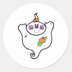 Sticker Rond fantôme patchwork bébé