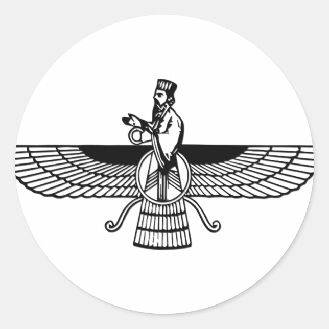 Sticker Rond Faravahar (Devant)