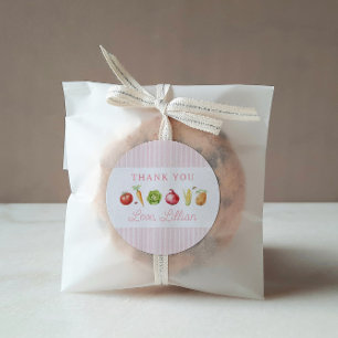 Sticker Rond Farmers Market Légumes Anniversaire