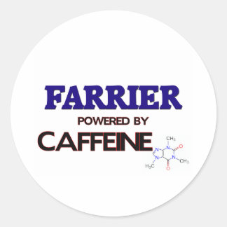 Sticker Rond Farrier alimenté par la caféine