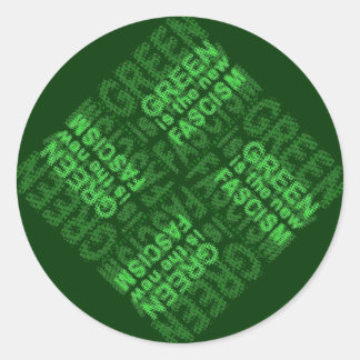 Sticker Rond Fascisme vert