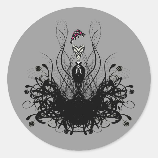 Sticker Rond Fashion Diva (Devant)