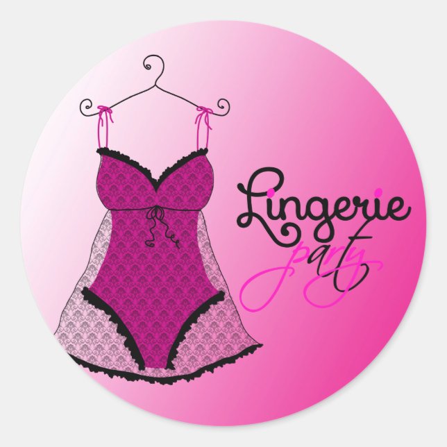 Sticker Rond Fashion Lingerie (Devant)