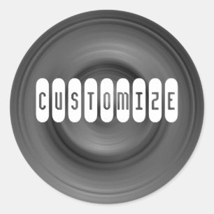 Sticker Rond Fast Car II - Modèle