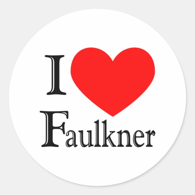 Sticker Rond Faulkner (Devant)