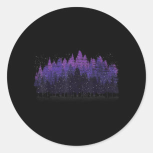 Sticker Rond Faune Extérieur Arbres Nature Forêt