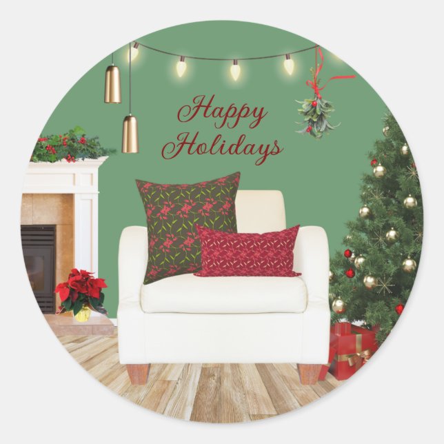 Sticker Rond Fauteuil Confort et Joie (Devant)