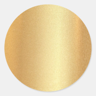 Sticker Rond Faux Gold Parties scintillant Blank Modèle Glamor