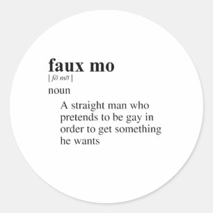 STICKER ROND FAUX MOI