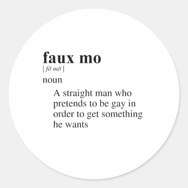 STICKER ROND FAUX MOI (Devant)