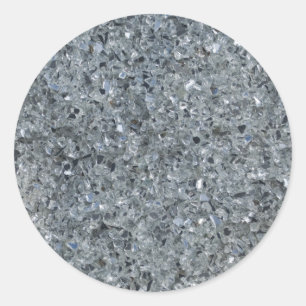Sticker Rond Faux Sparkle
