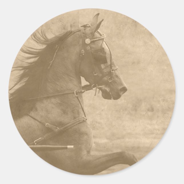 Sticker Rond Faux Vintage Hackney (Devant)