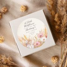Faveur de Baby Shower Fleur Sauvage Élégante de Pr