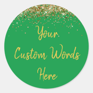 Sticker Rond Faveur de fête personnalisée Anniversaire personna