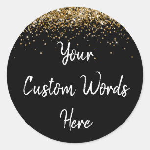 Sticker Rond Faveur de fête personnalisée Anniversaire personna