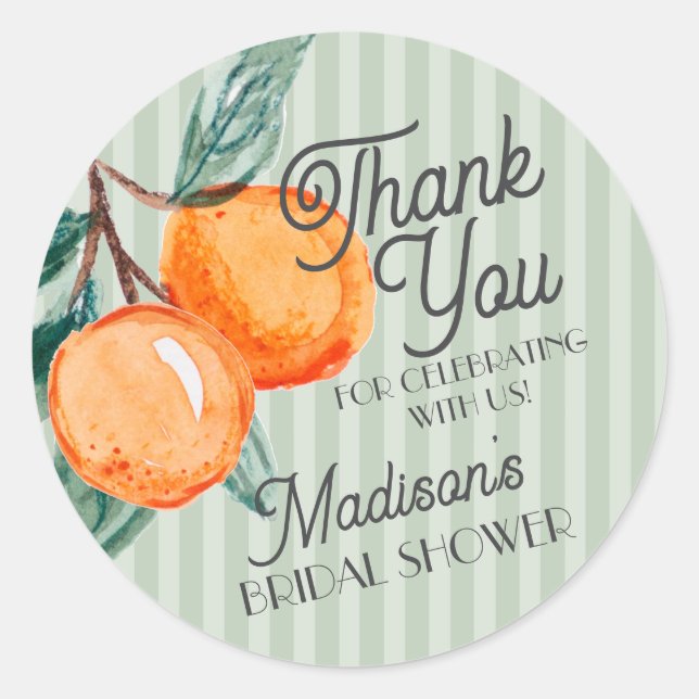 Sticker Rond Faveur de mariage citron vert Green Main Squeeze (Devant)
