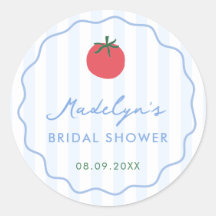 Faveur de mariage moderne tomate dessinée à la mai