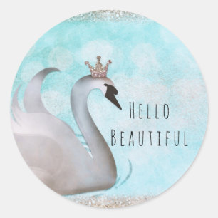 Sticker Rond Faveur personnalisée de fête d'anniversaire de la