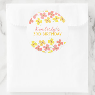 Sticker Rond Faveurs de fête pour fille Chic Pop avec des pâque