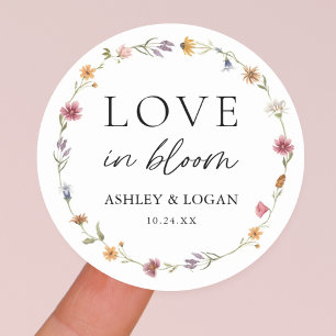 Sticker Rond Faveurs de remerciement pour la baby shower de mar