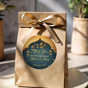 Sticker Rond Favoraire de célébration de henné Mehndi des nuits